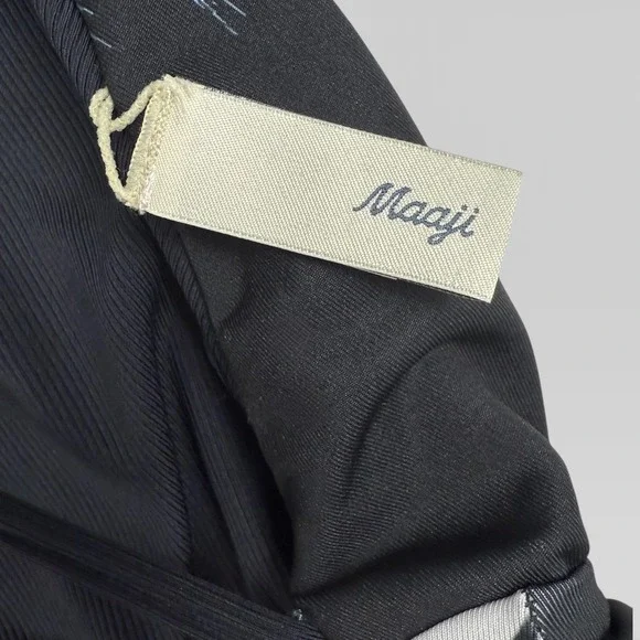 MAAJI Safari Reversible One Piece Swimsuit Womens Sz Small Black Palm Print NWT - Picture 14 of 16